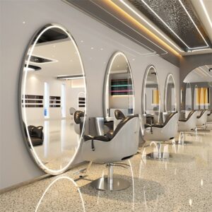 barber wall mirror