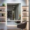 led barber mirror