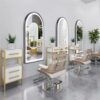 lighted salon mirror