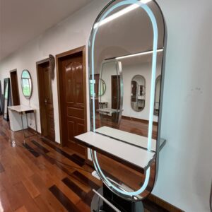 salon makeup station