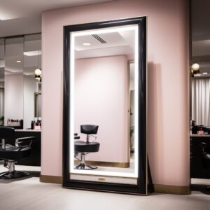 antique barber mirror