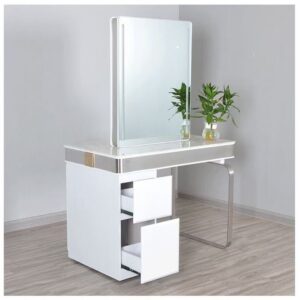 double styling station with mirror