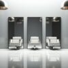 modern salon mirrors